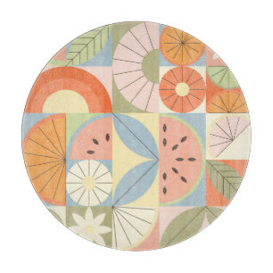 Planche À Découper Pastèque d'été Citrus : Patte géométrique Abstrait