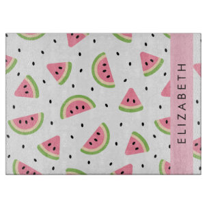 Planche À Découper Pastèque Rose, Pâtes De Pâques, Votre Nom