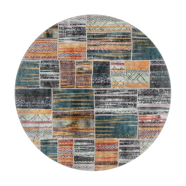 Planche À Découper Patchwork collage mixage, surface composée motif i (Devant)