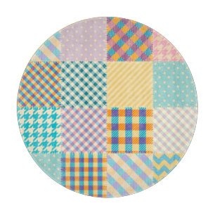 Planche À Découper Patchwork vintage : Arrière - plan sans couture te