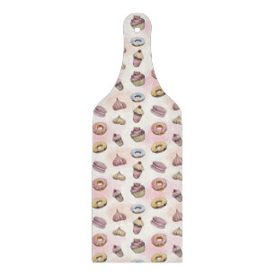 Planche À Découper Pâtes Cupcakes Cute tendance Aquarelle Woodland