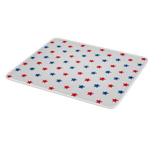 Planche À Découper Patriotique rouge blanc bleu étoiles motif 4 juill