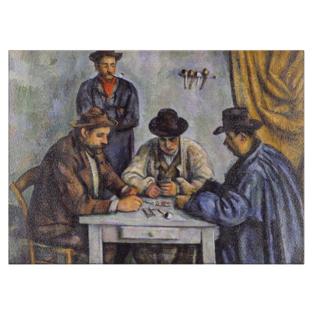 Planche À Découper Paul Cezanne - Les Joueurs De Cartes (Devant)