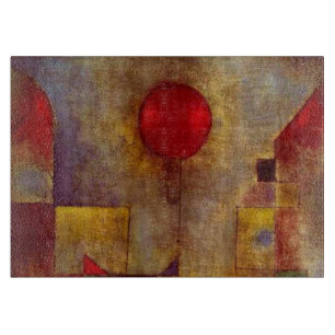 Planche À Découper Paul Klee Red Balloon Abstrait Coloré Art 