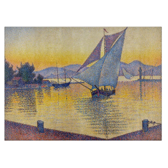Planche À Découper Paul Signac - Le Port au coucher du soleil, Opus 2 (Devant)