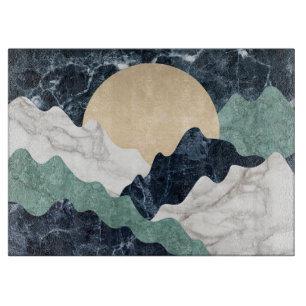 Planche À Découper Paysage de la montagne de marbre