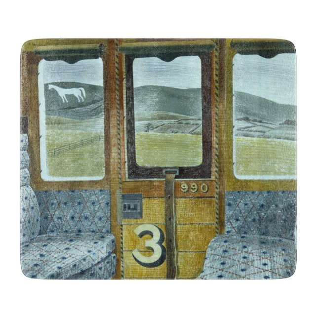 Planche À Découper Paysage du train (par Eric Ravilious) (Devant)