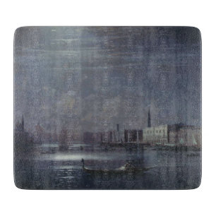 Planche À Découper Paysage nocturne à Venise (ville italienne)