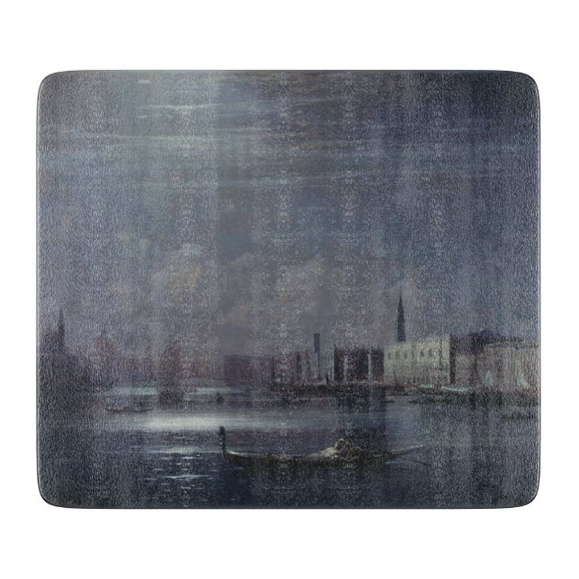 Planche À Découper Paysage nocturne à Venise (ville italienne) (Devant)