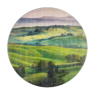 Planche À Découper Paysage : Sérénité Peinte Légère
