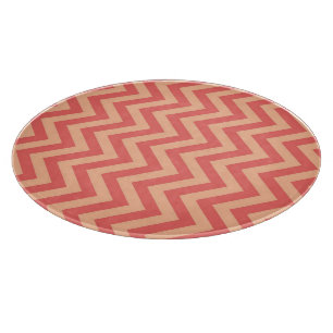 Planche À Découper Pêche et canneberge Chevron