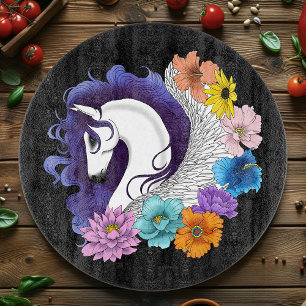 Planche À Découper Pegasus Noir Floral