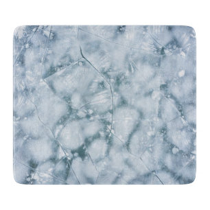 Planche À Découper Peinture à l'huile de surface de glace fissurée (s