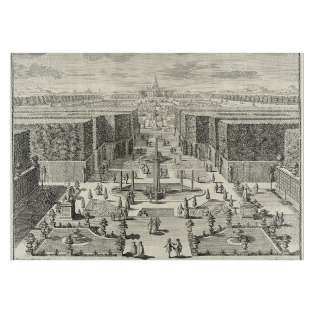 Planche À Découper Peinture à l'huile des Fontaines du Jardin de Vers (Devant)