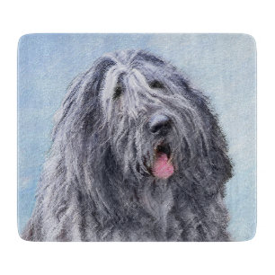 Planche À Découper Peinture Bergamasco Sheepdog - Chien original mign