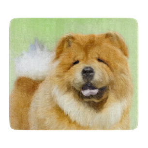 Planche À Découper Peinture Chow Chow - Joli art original chien