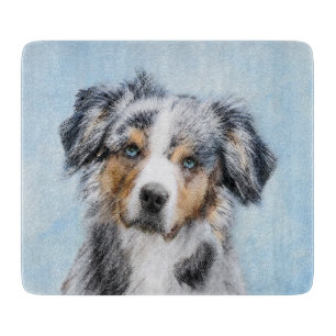 Planche À Découper Peinture de berger américaine miniature - Chien Ar