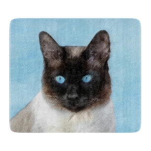 Planche À Découper Peinture de chats de Siamese - Cute Original Cat A