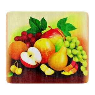 Planche À Découper Peinture de fruits tropicaux. Commandez dès mainte