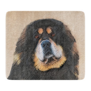 Planche À Découper Peinture de Mastiff Tibétain - Art Original de Chi