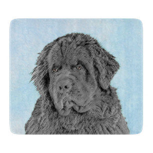 Planche À Découper Peinture de Terre-Neuve - Cute Original Chien Art