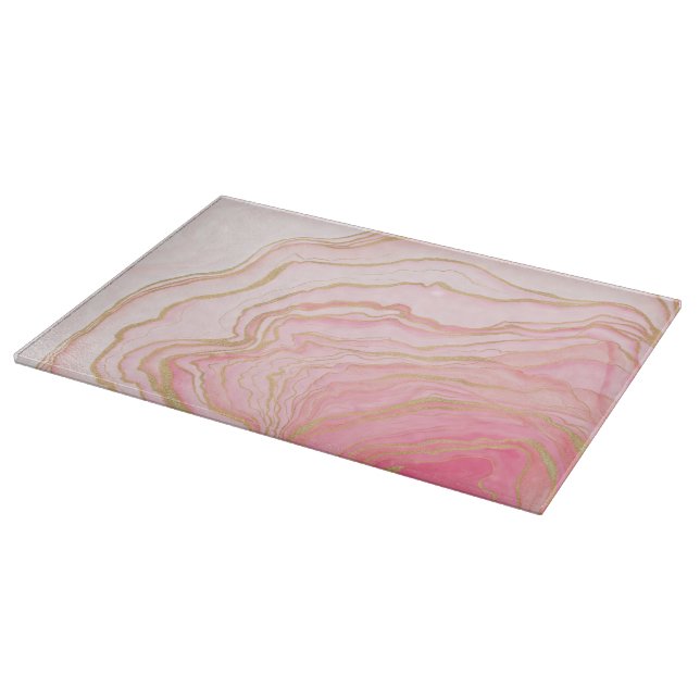 Planche À Découper Peinture Liquide Liquide Rose Or (Coin)