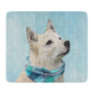 Planche À Découper Peinture norvégienne Buhund - jolie art original c