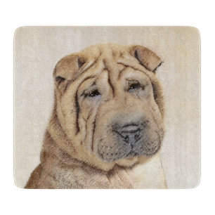 Planche À Découper Peinture Shar Pei - Cute Original Chien Art