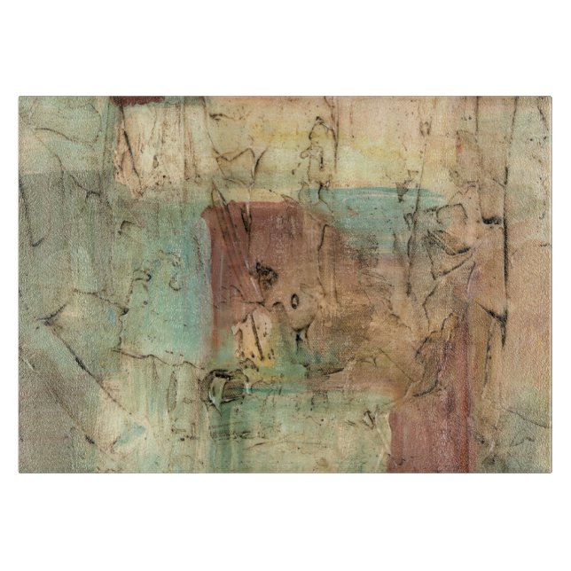 Planche À Découper Peinture sur la Terre avec surface fissurée (Devant)