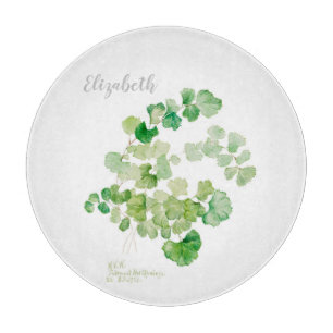 Planche À Découper Peinture vintage d'aquarelle botanique