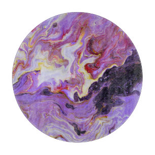 Planche À Découper Peintures acryliques couleur tonique, abstrait.