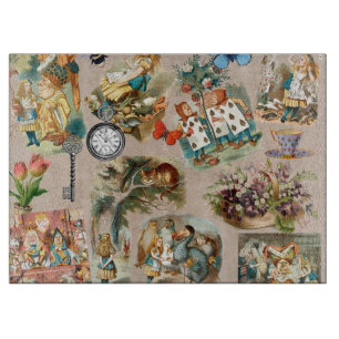 Planche À Découper Pépinière Alice Colorée Classique des années 1800 