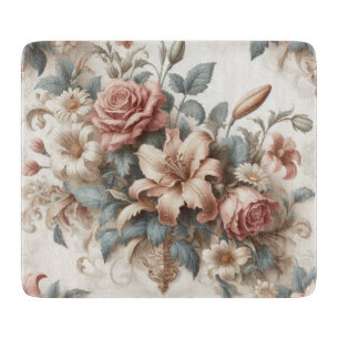 Planche À Découper Perfection florale ancienne légère