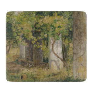 Planche À Découper Pergola Avec Raisins À Vins (Paysage Vignoble)