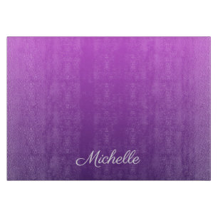 Planche À Découper Personalisé violet ombre