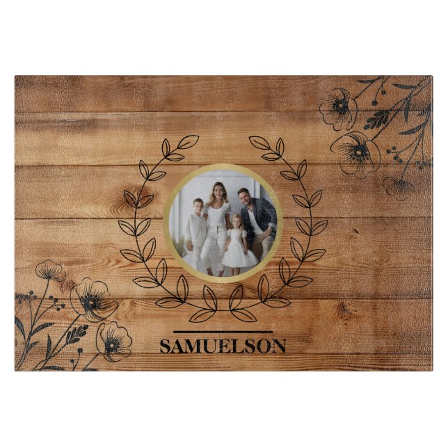 Planche À Découper Personalized Photo Keepsake Cutting Board (Devant)