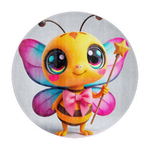 Planche À Découper Personnage de fée abeille de dessin animé adorable