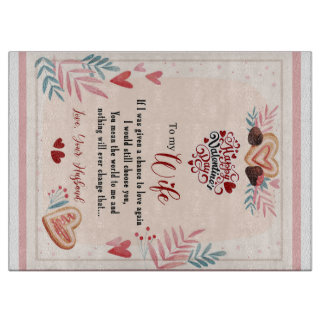 Planche À Découper Personnalisée À Ma Femme Bonne Saint Valentin