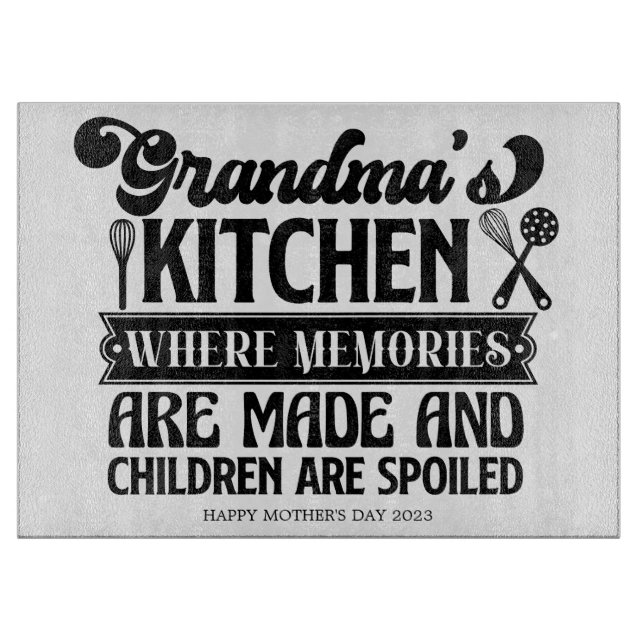 Planche à découper personnalisée de la cuisine de  (Devant)