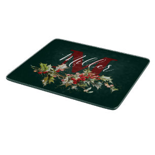 Planche à découper personnalisée Holly et Berries