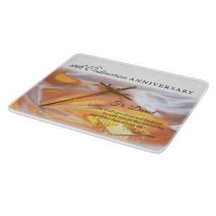 Planche À Découper Personnaliser, 10e anniversaire d'ordination, Croi