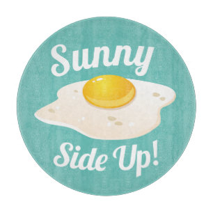 Planche À Découper Petit-déjeuner d'oeufs frits Sunny Side Up