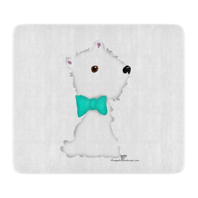 Planche À Découper Petit Westie assis (Devant)