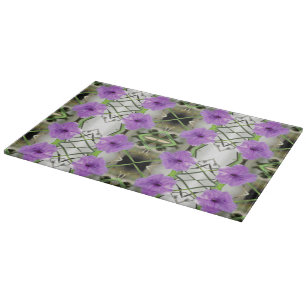 Planche À Découper Petunias mexicain et Latticework