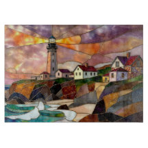 Planche à découper Phare côtier Décoration de plag