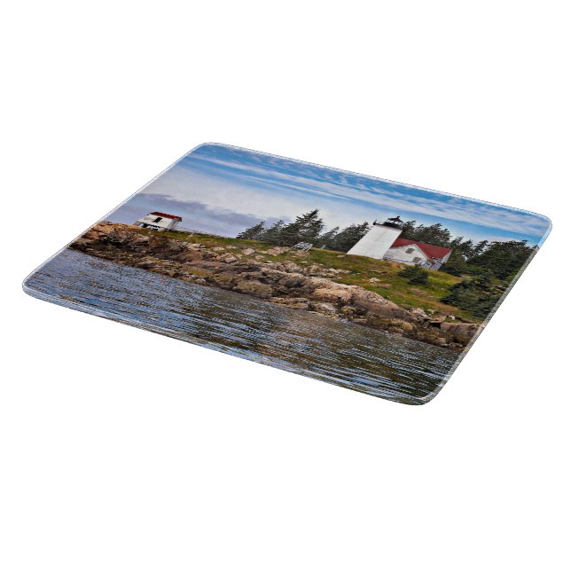 Planche À Découper Phare de Burnt Coat Harbour, Maine Cutting Board (Coin)