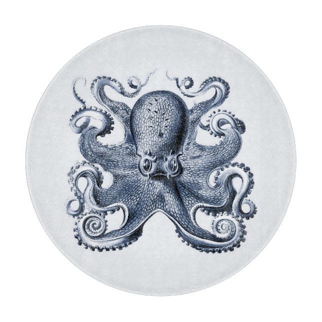 Planche À Découper Photo de la marine Blue Octopus par Ernst Haeckel (Devant)