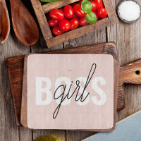Phrase moderne Pastel Rose fille Boss Phrase