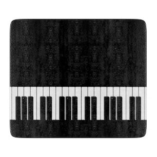Planche À Découper Pianist Piano Clavier Noir et Blanc Clés