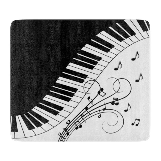 Planche À Découper Piano Keyboard Music Design (Devant)